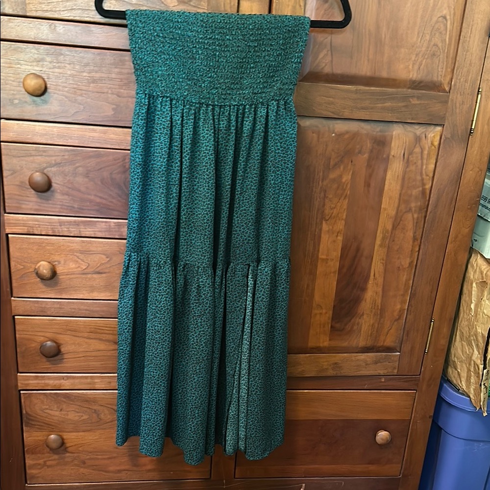 Green Maxi Skirt/Dress - Maternity Skirt
